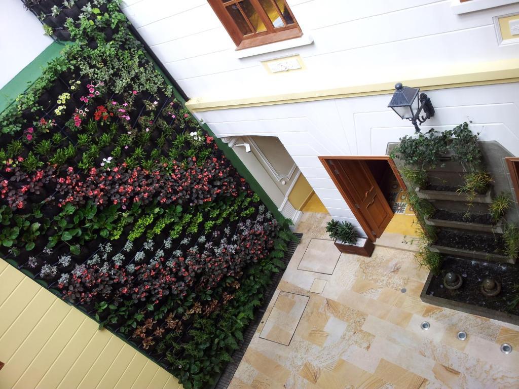 בוגוטה Hotel Santa Lucia Boutique Spa מראה חיצוני תמונה A green wall in a courtyard